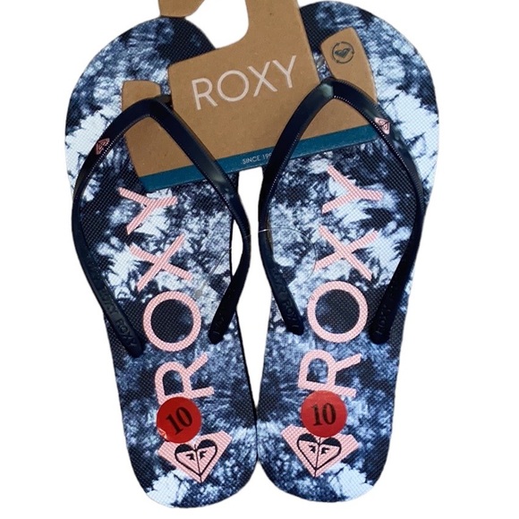 NEW Roxy tie dye flip flops/thong/sandals - Picture 3 of 12